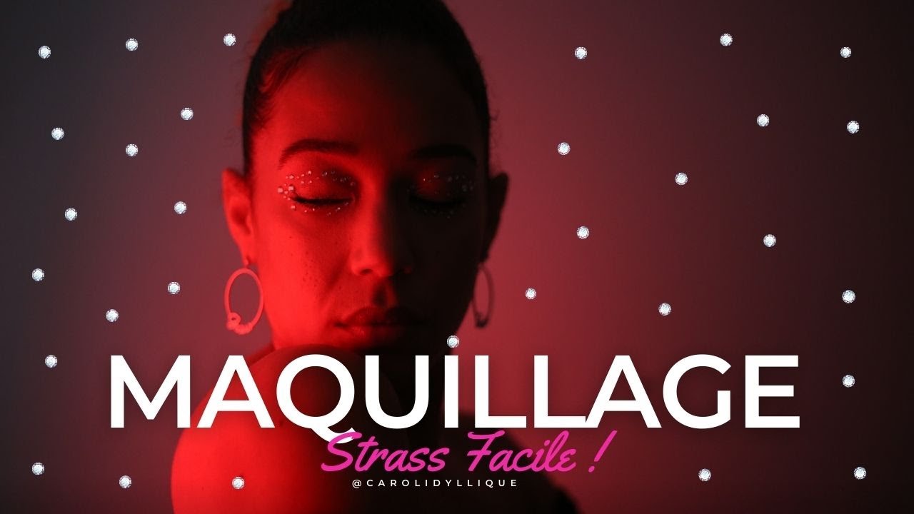 Maquillage strass Facile  #makeup #maquillage #strass