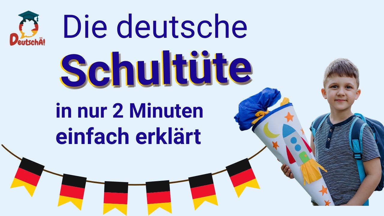 Was ist eine Schultüte? ⭐️⭐️⭐️ Schulstart in Deutschland erklärt