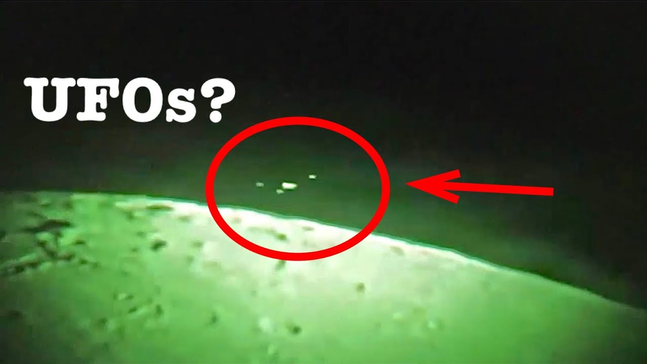 Strange Objects Passing the Moon | UFO sighting