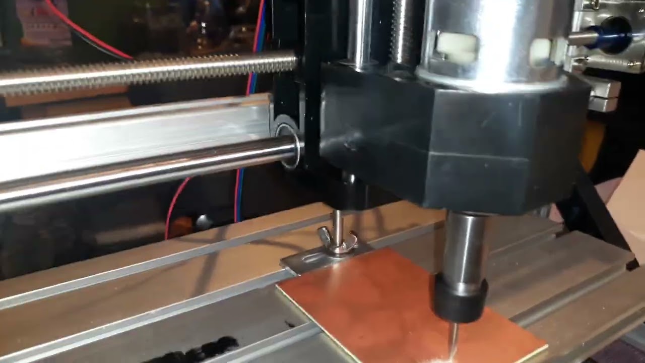 PCB Milling Machine making a Low Drop Out Power Supply with surface mount parts.