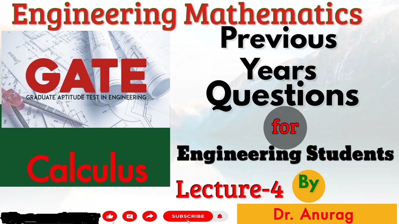 Lecture-4, Previous Years Questions of Calculus for GATE Exam-2026