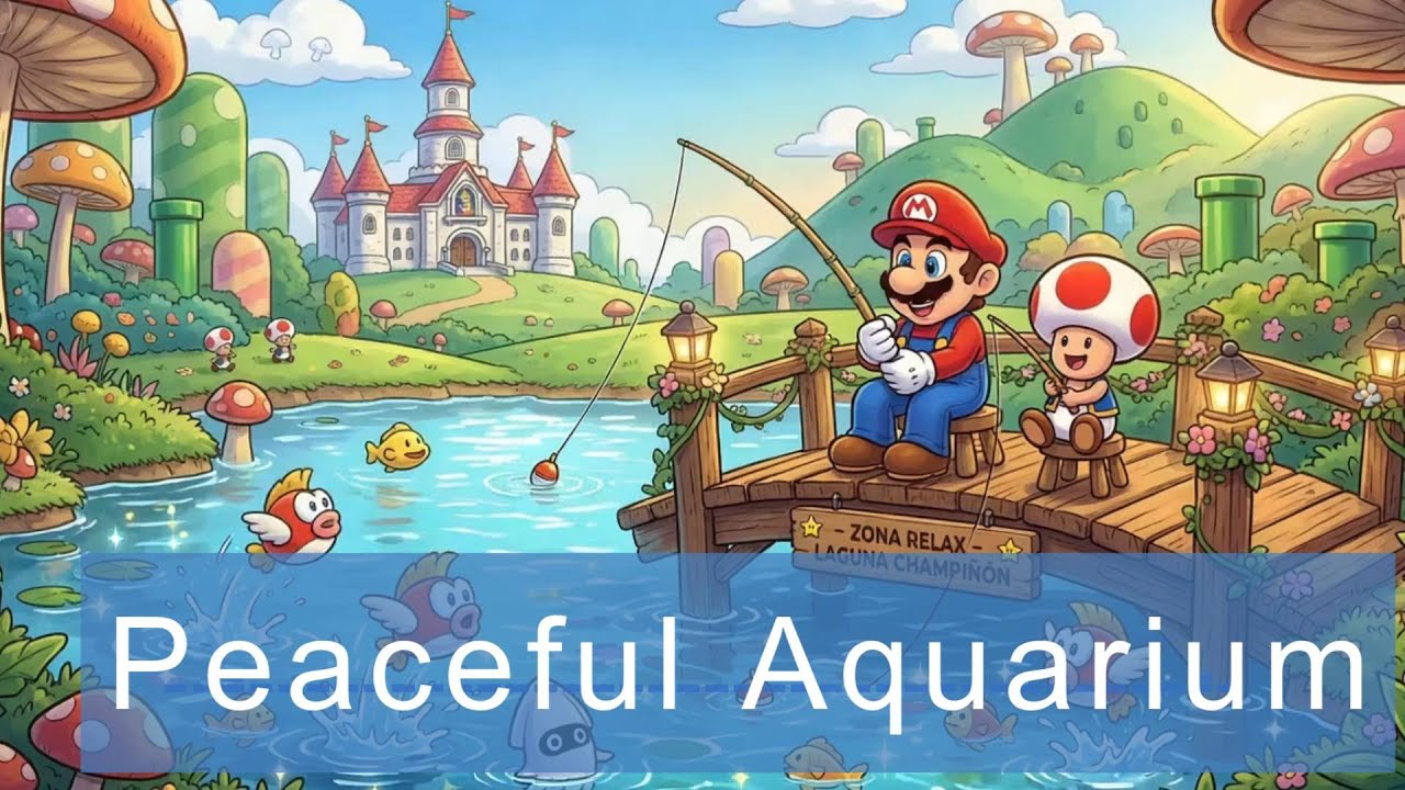 Relaxing in the Mushroom Lagoon – Música para pescar y descansar 🍄🎣