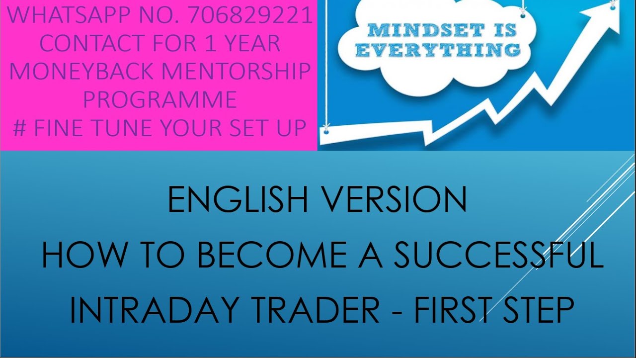 First step to become successful i traday trader. Mindset video #1  English version