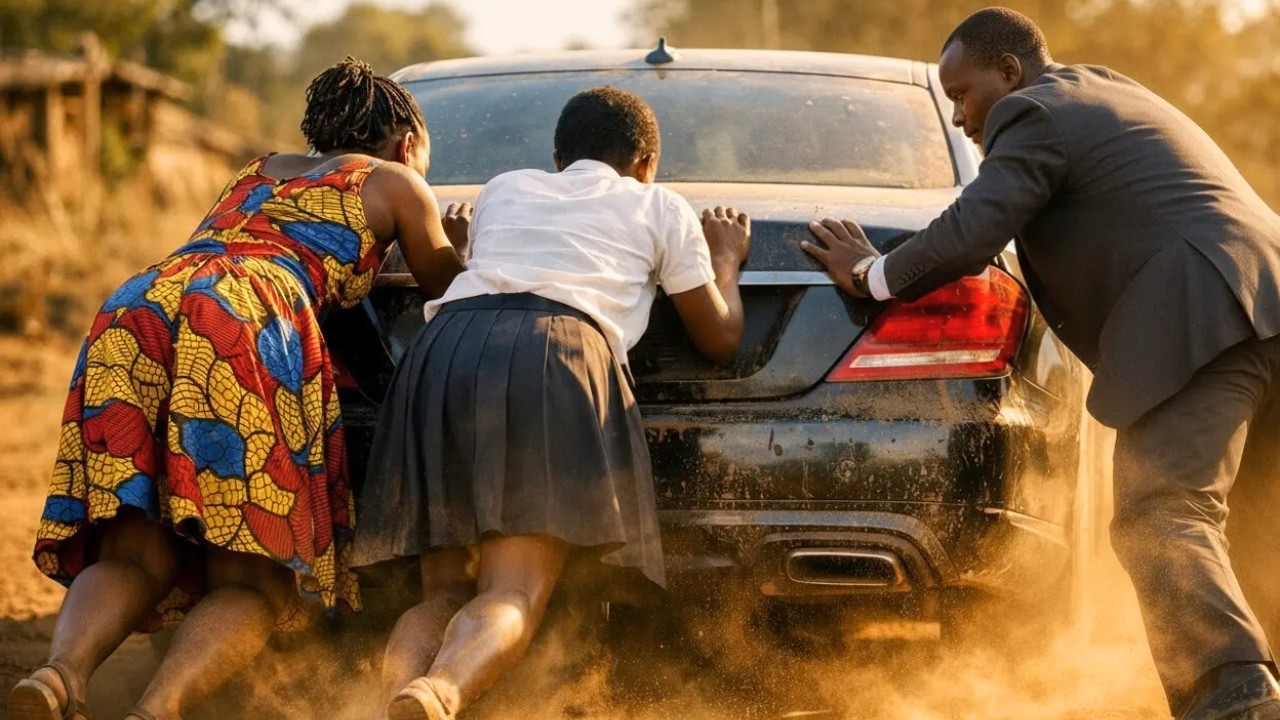 Wasichana Walisukuma Gari Lililoharibika la Bilionea Lakini Waliomba Kitu Kisichotarajiwa Kurudishwa