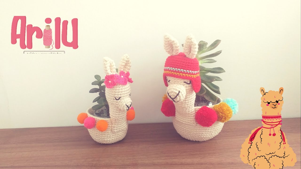 ✅ Macetero Amigurumi 【LLama】 🦙