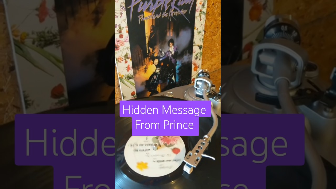 Prince hid a message on Purple Rain that you can only hear by spinning the record backwards #prince