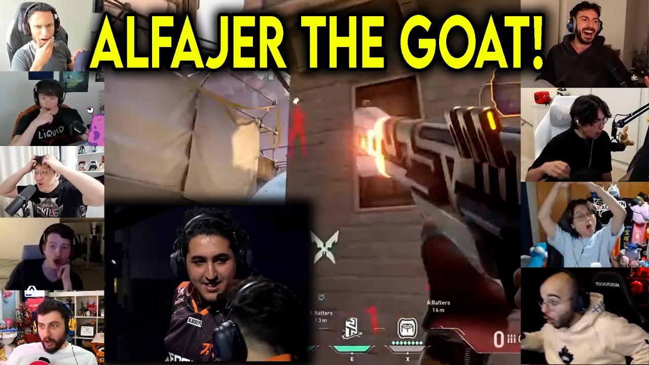 Valorant Streamers Reacts To FNC Alfajer Insane 4k Against RRQ In Masters Toronto