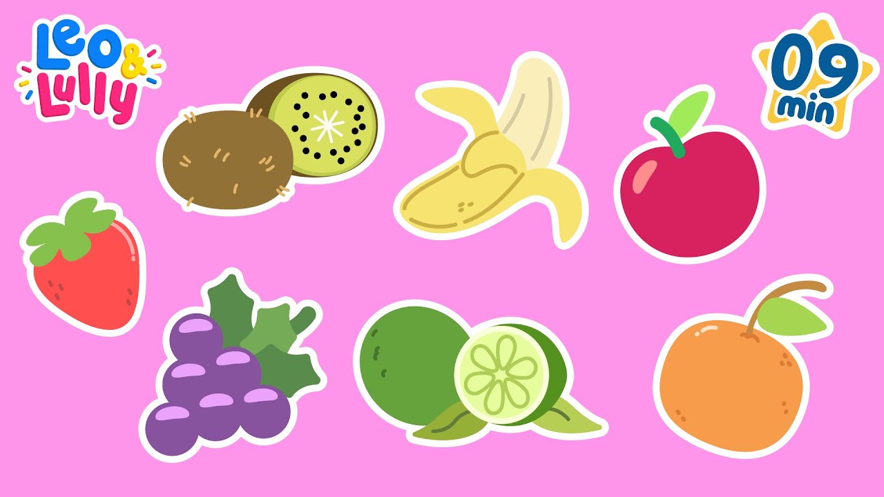 10 FRUTINHAS COM LEO E LULLY | APRENDER AS FRUTAS | LEO E LULLY
