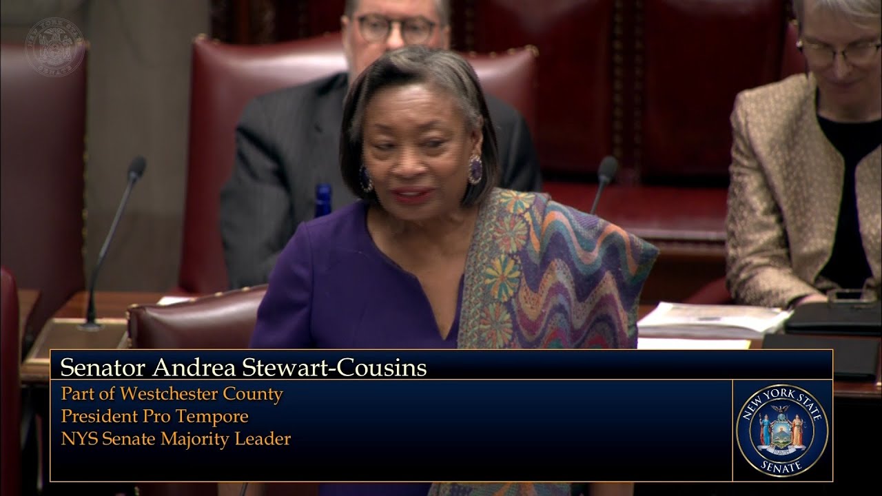 Senate Majority Leader Andrea Stewart-Cousins delivers remarks in observance of MLK Day 2026.