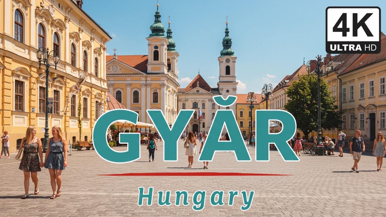 GYŐR Summer City Tour Hungary 🇭🇺 | Europe's Most Beautiful Baroque City | 4K UHD