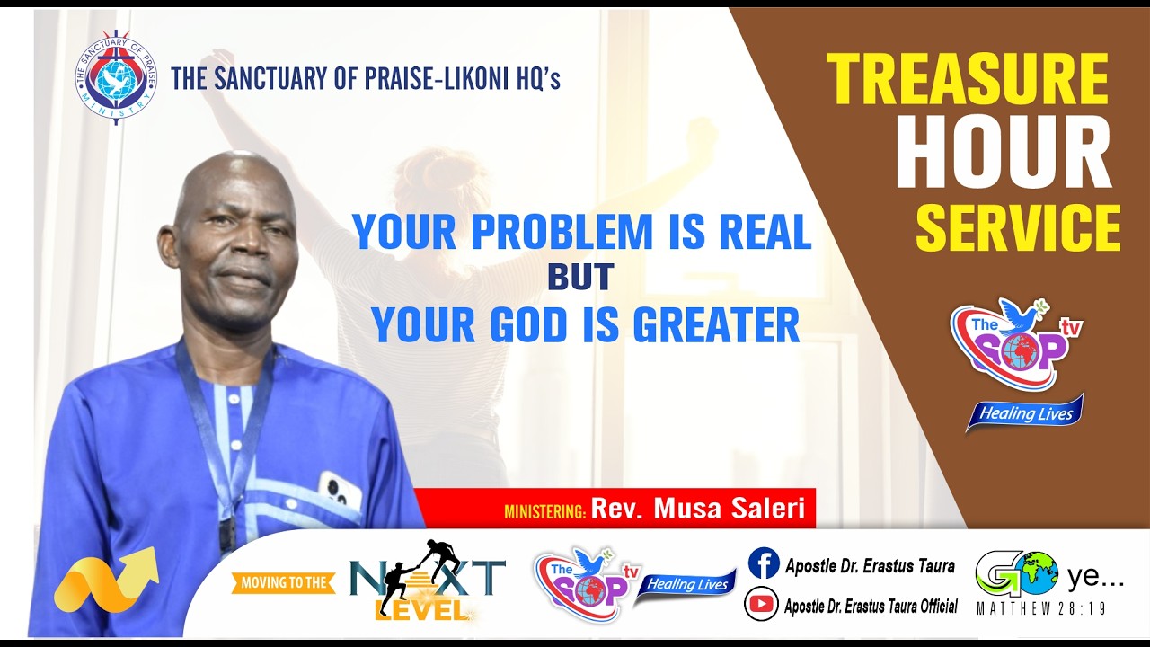 Your Problem is Real but Your God is Greater || Rev. Musa Saleri || 4th March2026