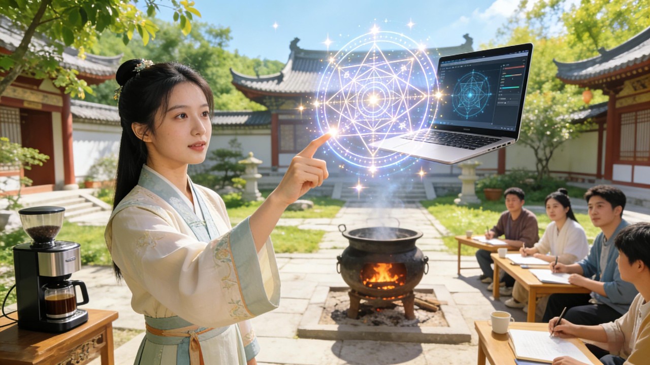 🎈所有人都笑她是擺攤神棍，下一秒她召星辰之力，震碎全場！🧨🧨🧨