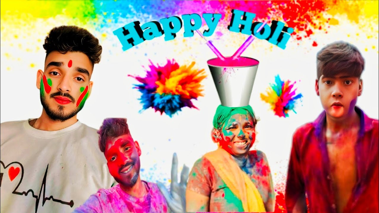 Gao Me Holi Dosto ke Sath jitendra blogger Villege Holi blog video 