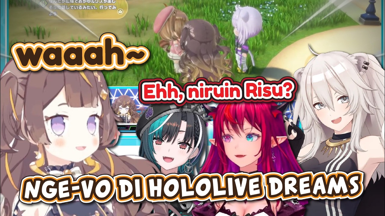 Anya Nge-VO Risu Pas Main Hololive Dreams & Botan Nge-VO Okayu