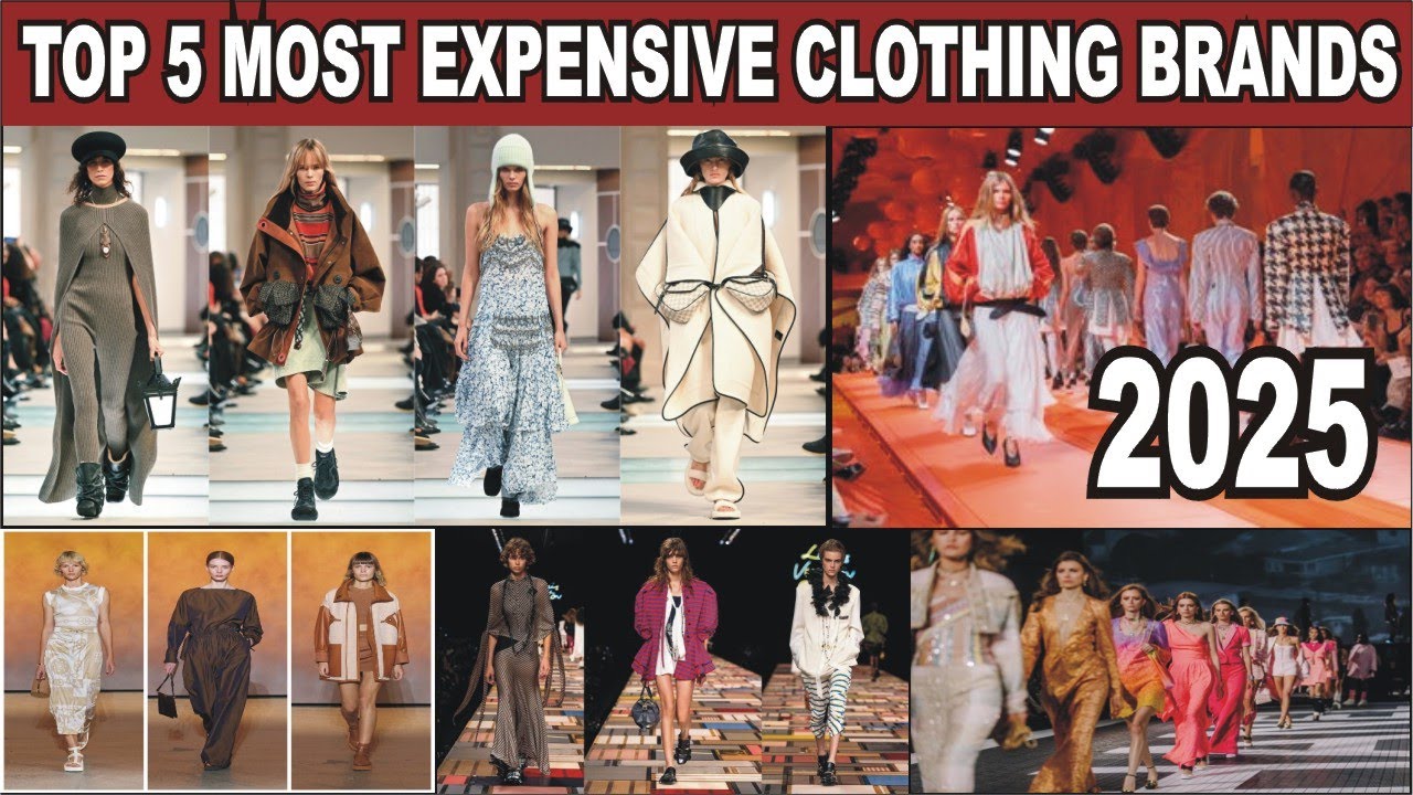 Top 5  most expensive clothes brand in the world 2025 || Correct Data