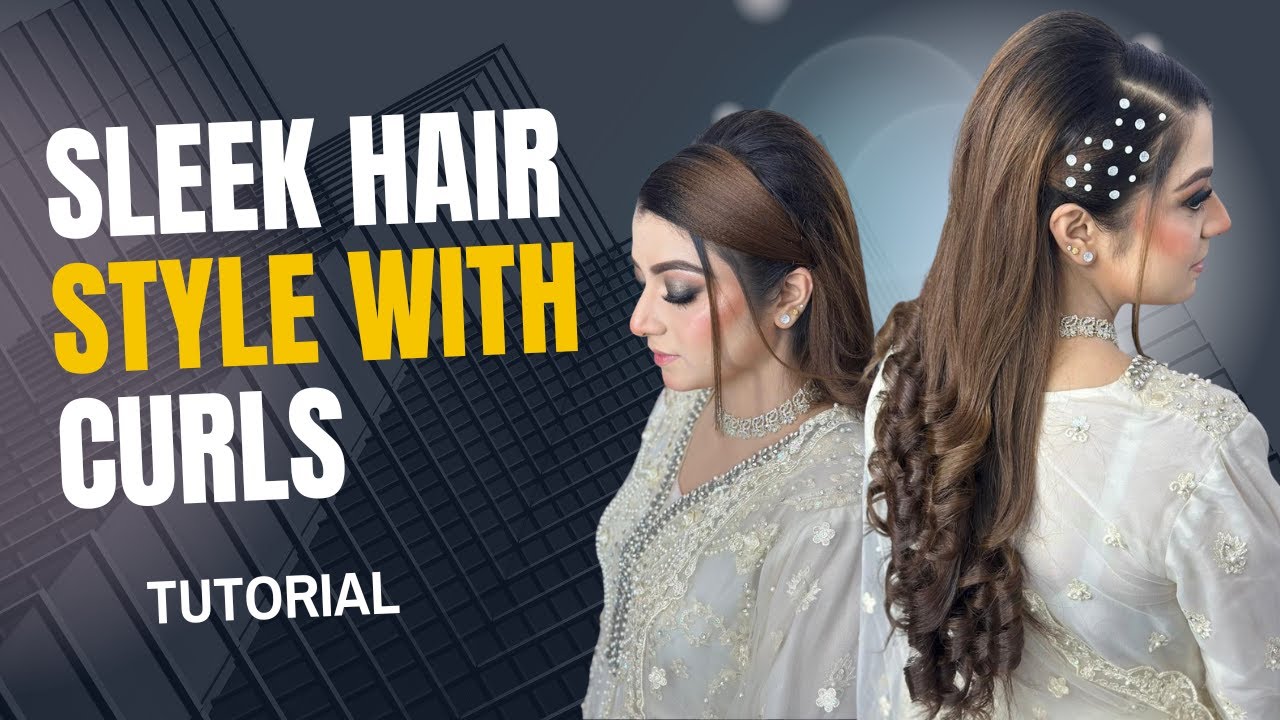 Sleek Hair with Soft Curls 😍 | Easy Salon Hairstyle Tutorial
