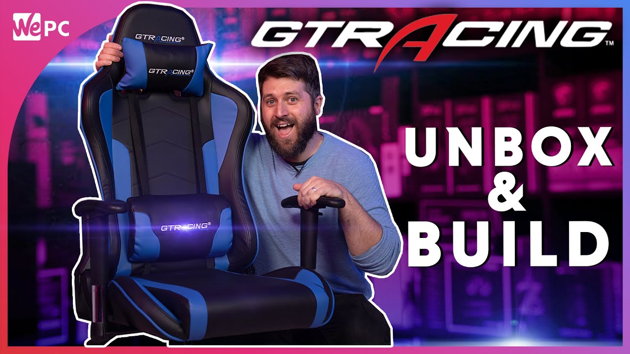 It Comes With Speakers?! GTRacing Gaming Chair Unboxing & First Look!