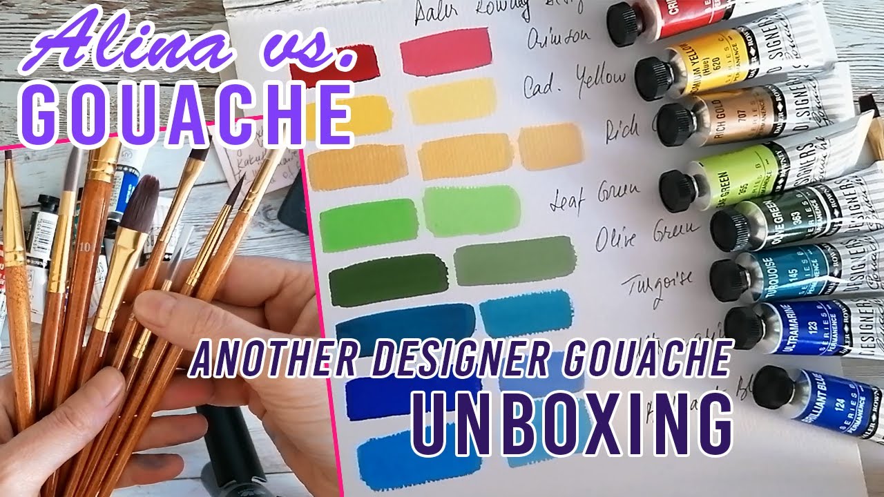 Unboxing Daler Rowney Designer Gouache | Alina vs. Gouache
