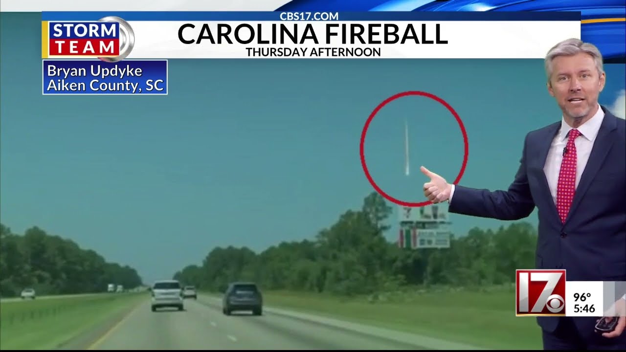 Rare Daytime Bolide Fireball Meteor Over SE U.S. Crashes Through Roof