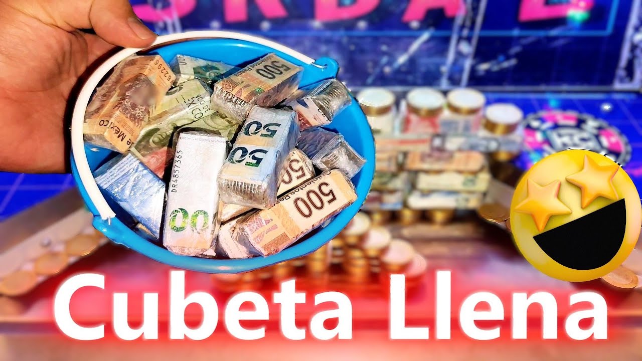 Llenamos la Cubeta de Billetes en la Maquina de Cascada 2 de $ 10 @CONOCIENDO EL BARRIO @SUSAN-JUEGA