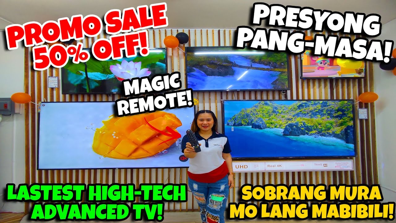 LATEST HIGH-TECH AT ADVANCED TV SOBRANG MURA MO LANG MABIBILI! HALOS KALAHATI BAWAS PRESYO NA DITO!