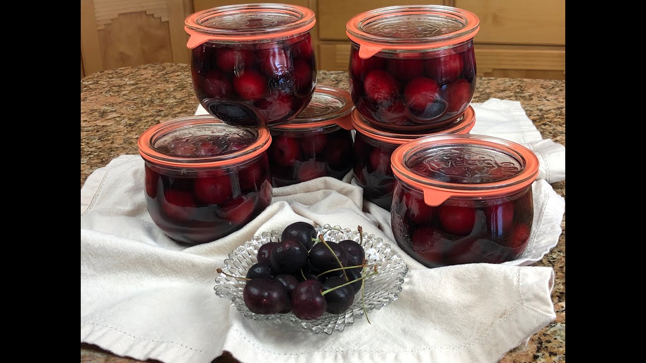Water Bath Canning: Cherries in Weck Jars