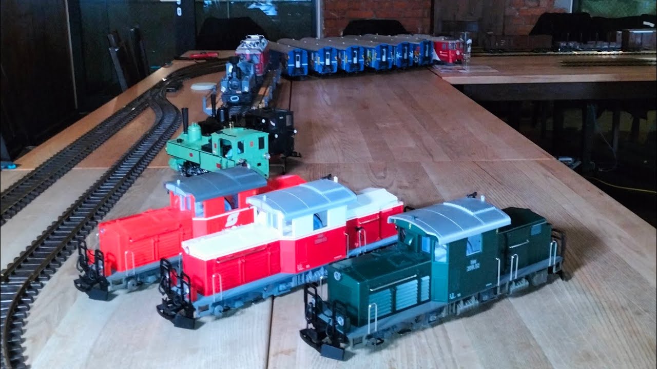Der 11. Modellbahn-Stammtisch Zollernalb - viele bunte Züge und eine H0e Modulanlage zu Gast