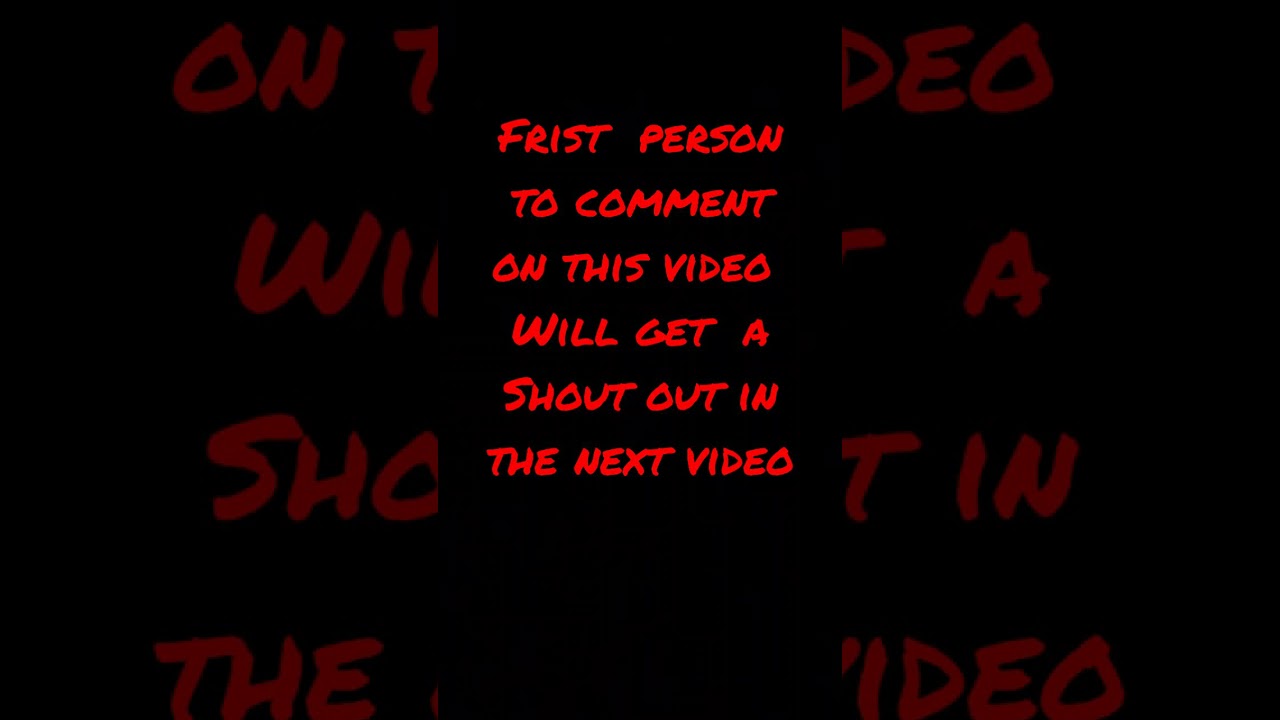 First person to comment on this video will get a shout out in the next video #shorts