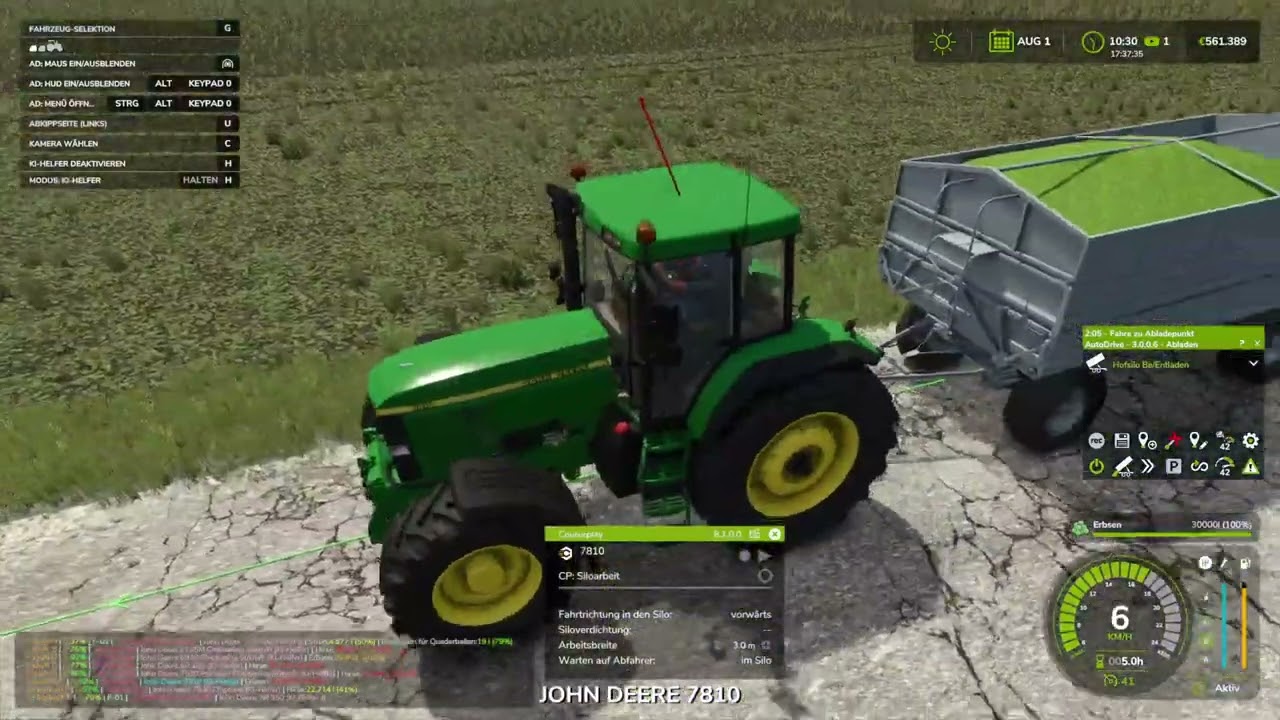 FarmingSimulator2025 XXL Farm 26 Erbsen ins Silo