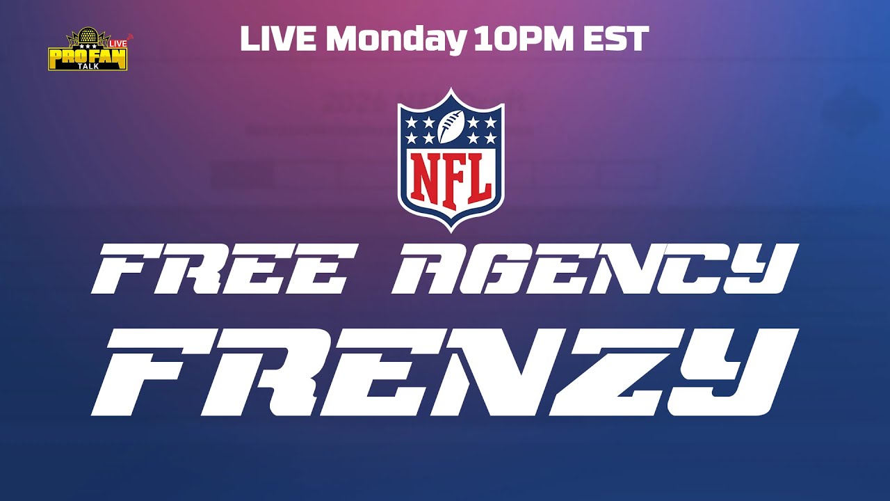 NFL FREE AGENCY GETS STARTED WITH A BANG!