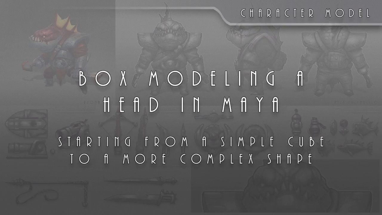 Box Modeling A Character In Maya 001 Box Modeling A Head