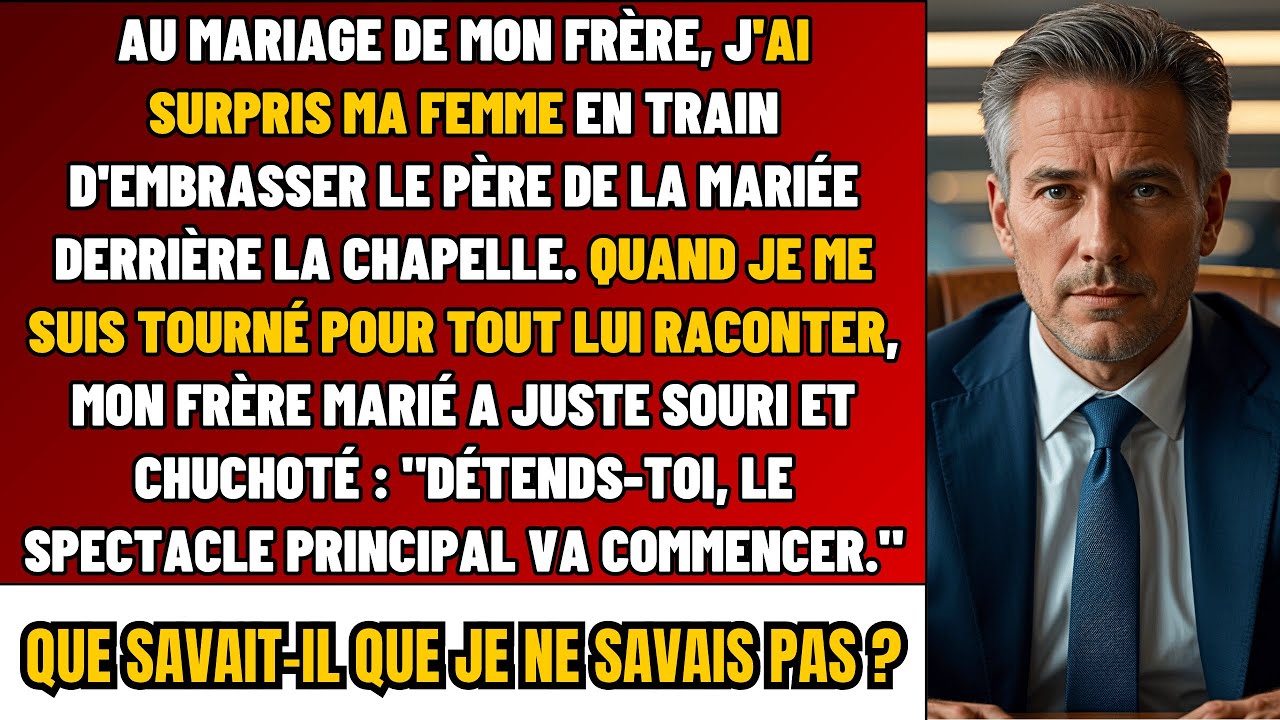 Au Mariage De Mon Fr&egrave;re, J&rsquo;ai Vu Ma Femme Avec Le P&egrave;re De La Mari&eacute;e &mdash; Le Mari&eacute; M&rsquo;a Glac&eacute;