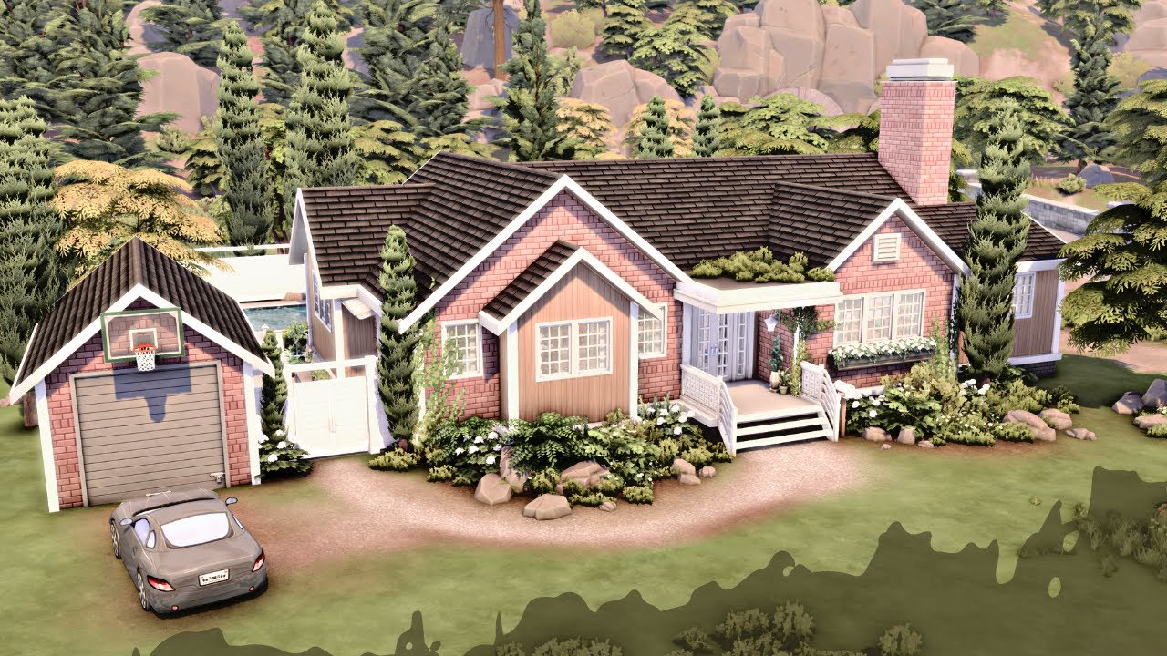 BIG COPPERDALE FAMILY HOME 🏡 With Pastel Pop & Everyday Clutter Kits | The Sims 4 Speed Build