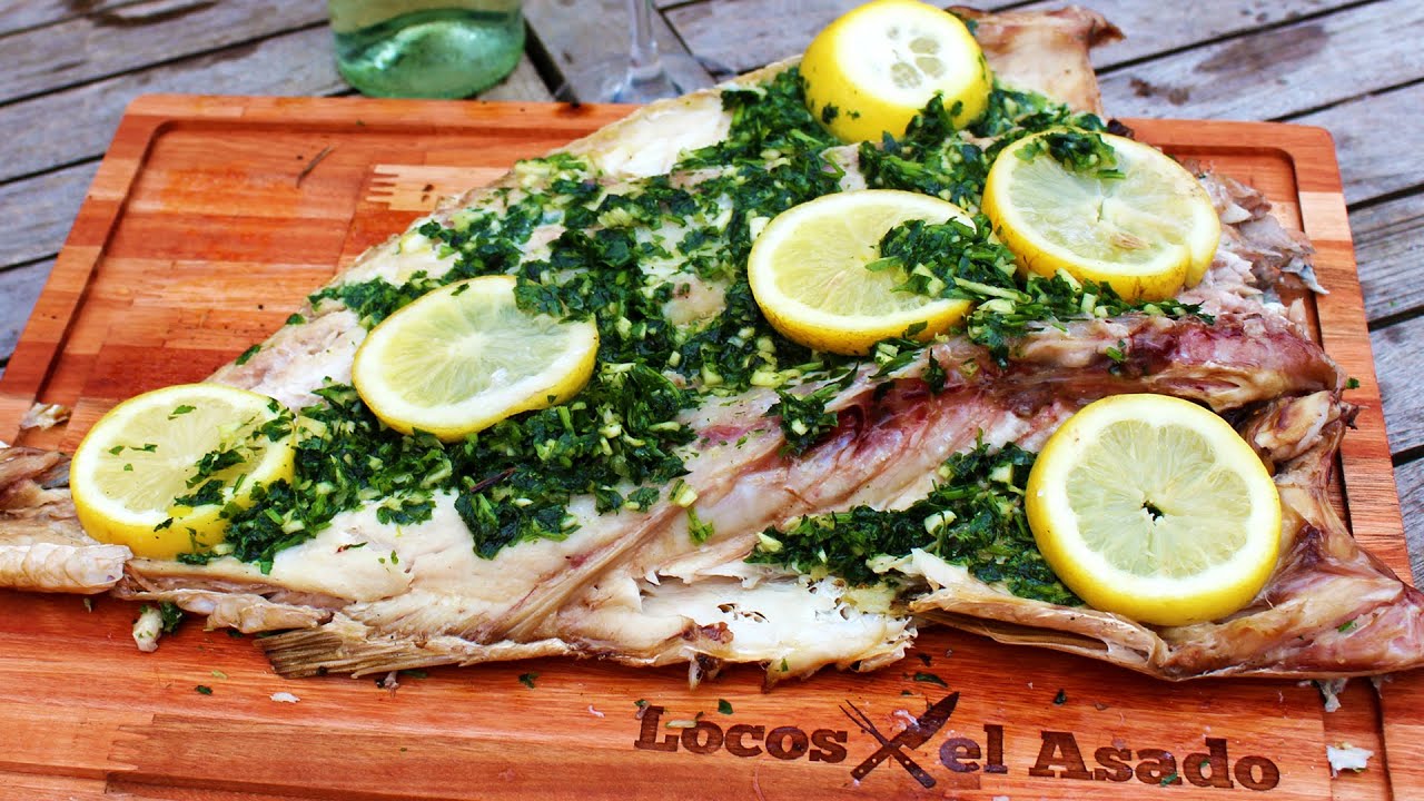 Como hacer una Corvina - Pescado a la Parrilla! Locos X el Asado