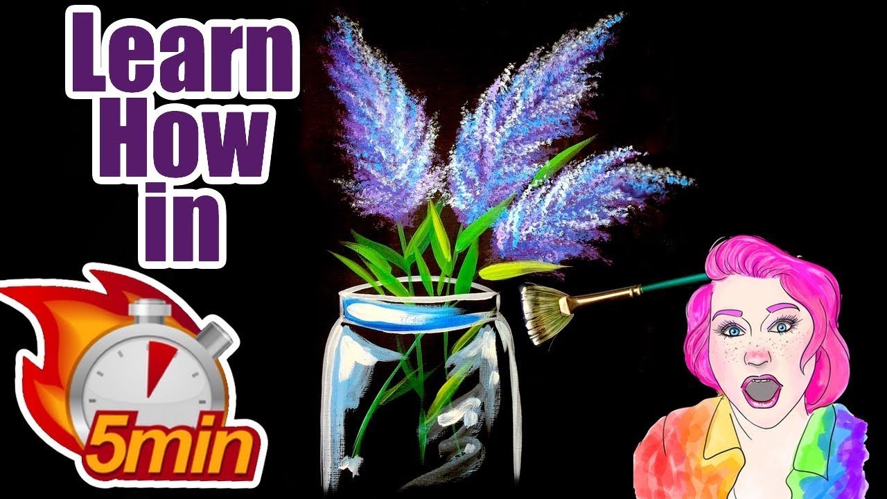 ☆ Fan Brush Lilac flowers Learn EVERYTHING in 5 minutes  ☆ #5 | TheArtSherpa