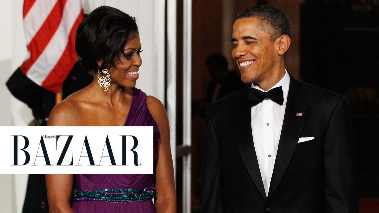 All of Michelle Obama&rsquo;s Gorgeous State Dinner Dresses