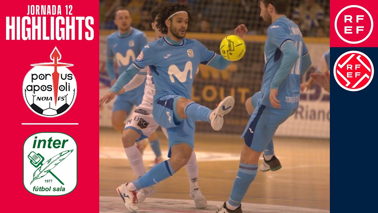 Resumen #PrimeraDivisiónFS | Noia Portus Apostoli 3-7 Movistar Inter | Jornada 12