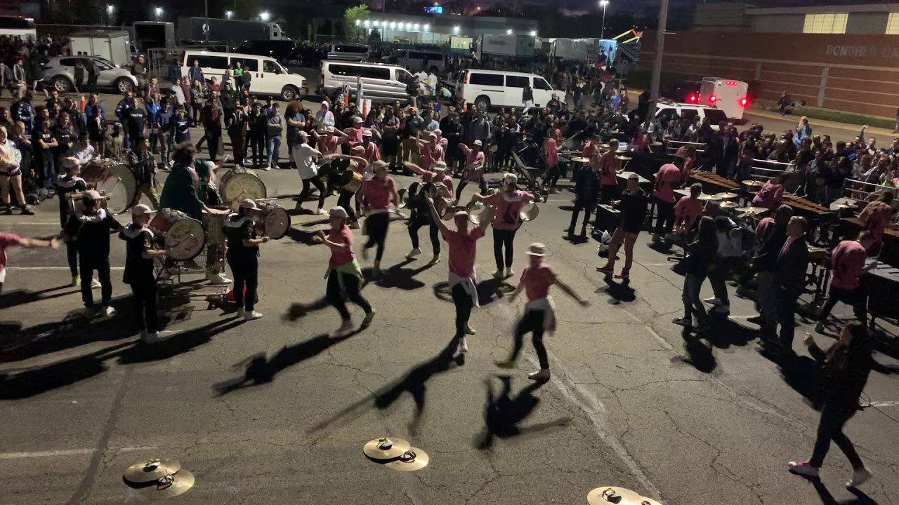 George Mason University Drumline 2019 Finals lot full run