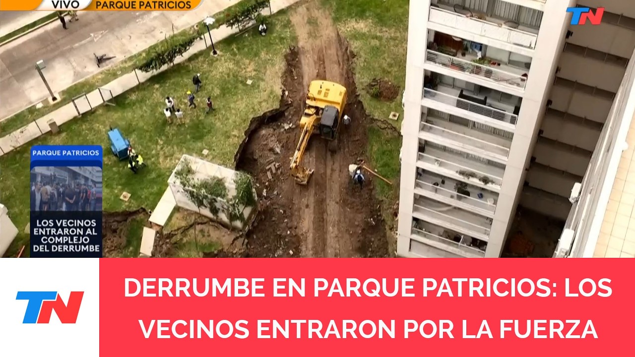 DERRUMBE EN PARQUE PATRICIOS: los vecinos entraron por la fuerza al edificio