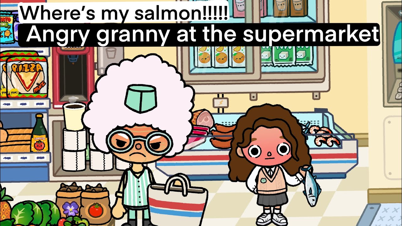 #Toca Skit World🌸🤍# Fun super market roleply with friends