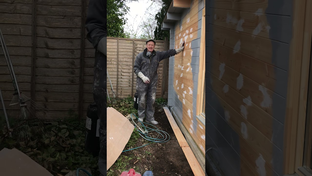Preserving and painting your garden room log cabin by jon wickham of southwicks garden offices