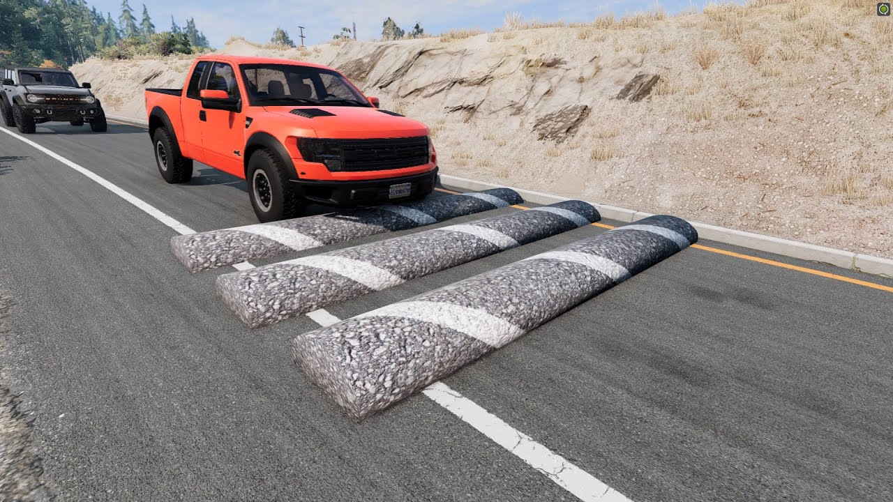 Cars vs Speed bumps #75 - BeamNG Drive ☆ beamng-cars TV