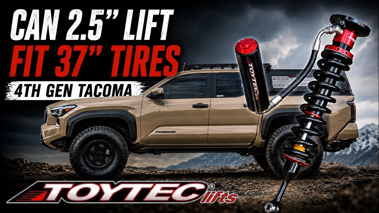 Fitting 37 inch tires on 4th gen tacoma Toytec 2.5' lift