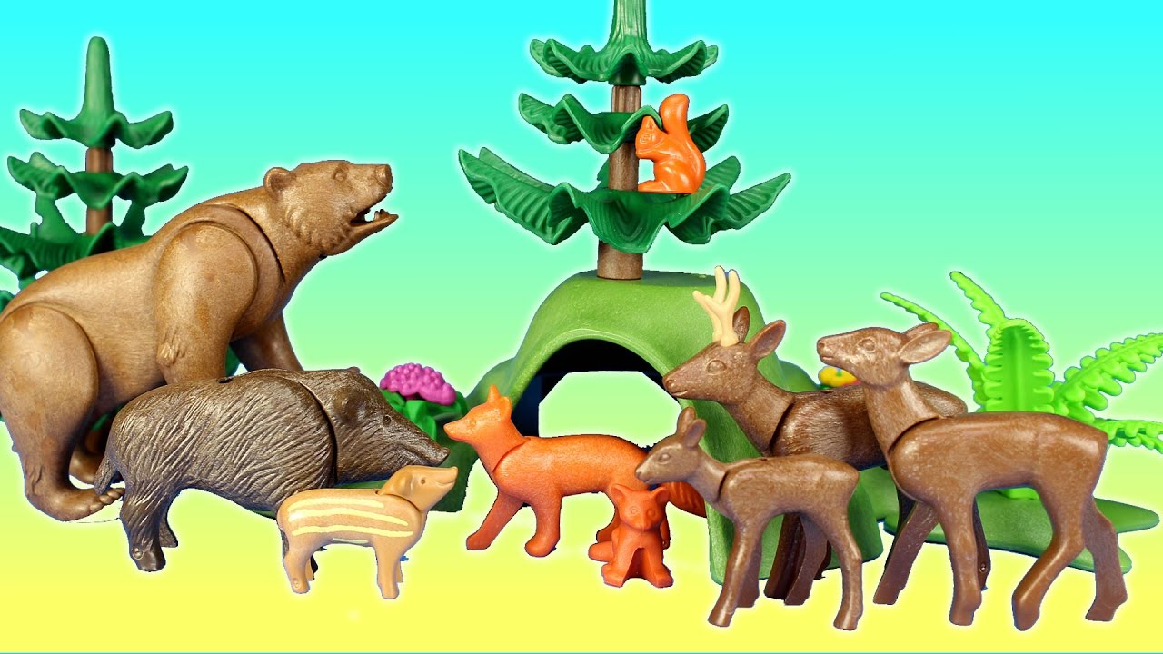 Playmobil Woodland Forest Wild Animals Building Toy Set Build Review