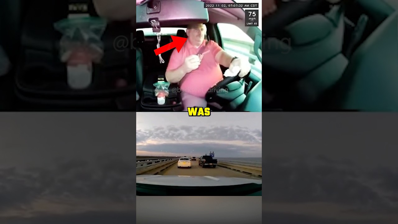 Водитель съел печенье во время опасной аварии 😂