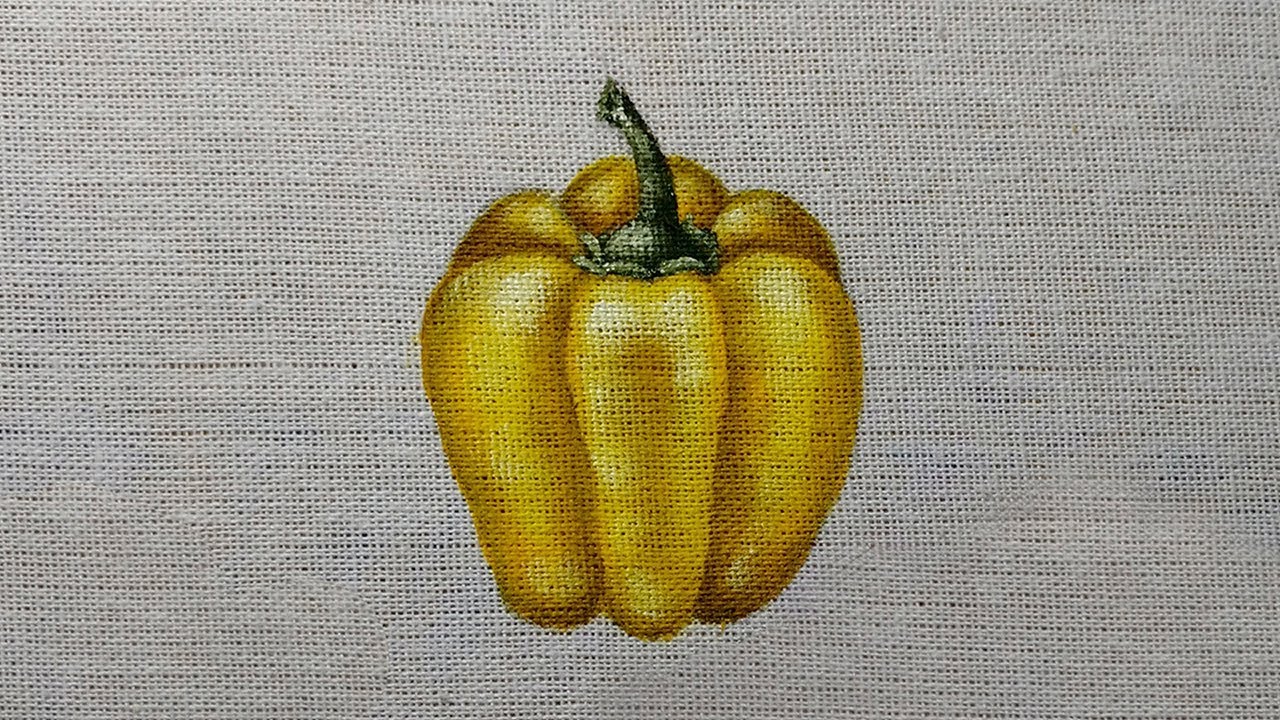 Como Pintar Piment&atilde;o Amarelo