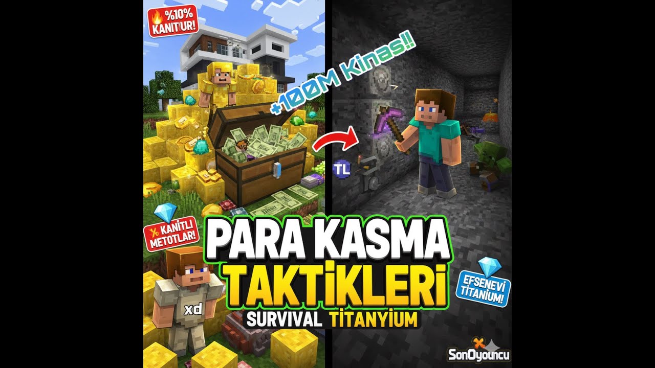 SONOYUNCU SURVIVAL TITANYUM PARA KASMA TAKTIKLERI!!(+100Milyon Kinas!!)