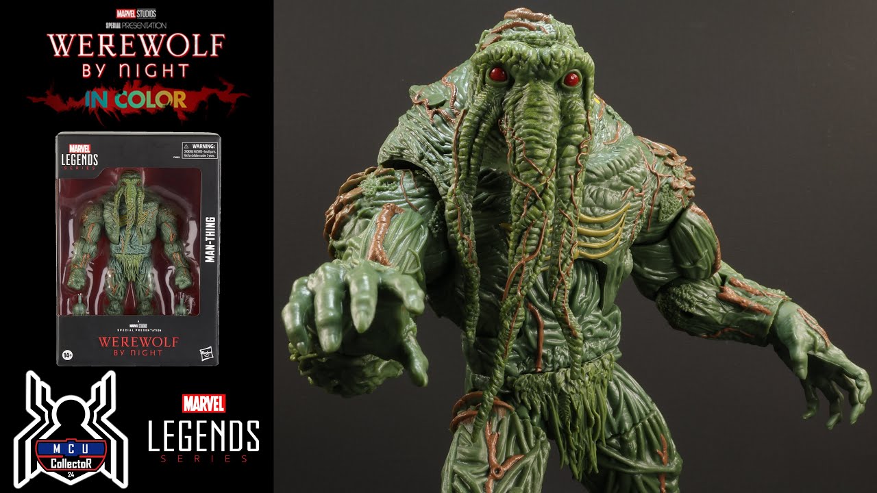 Marvel Legends MAN-THING Werewolf by Night Color MCU Special Presentation Deluxe Movie Figure Review
