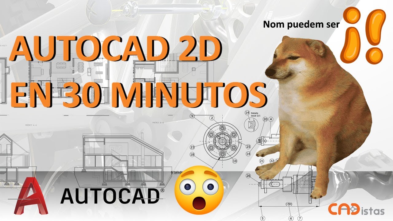 AUTOCAD 2D EN 30 MINUTOS &iexcl;&iexcl;&iexcl; PARA PRINCIPIANTES.