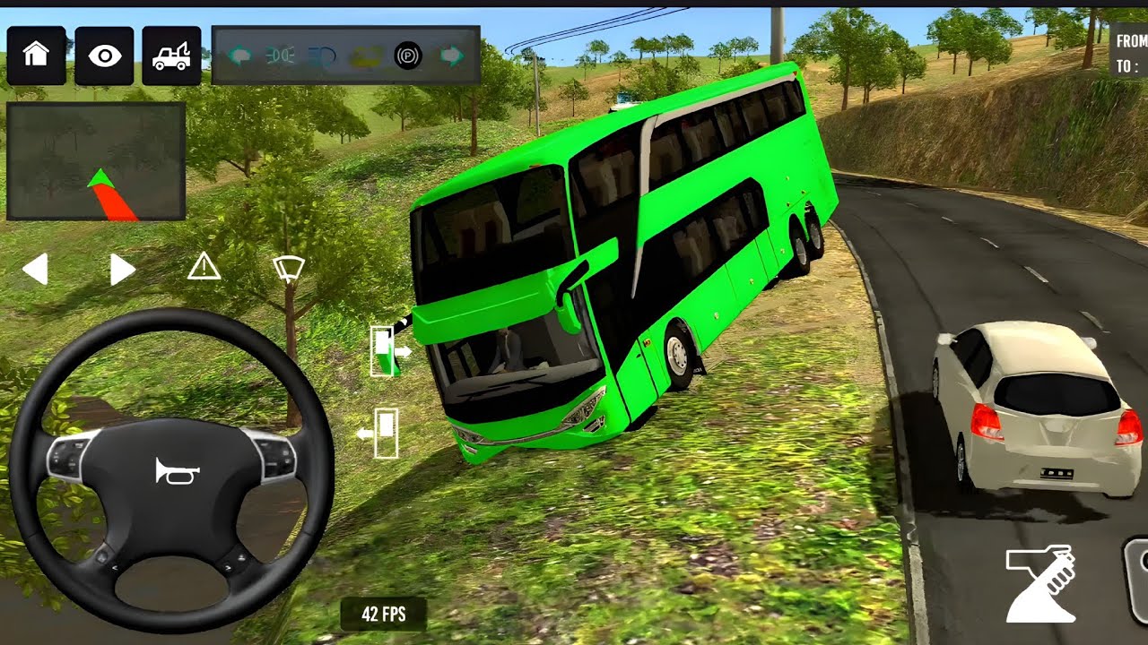 🚨Euro coach 💥😱Bus Simulator 🔥😨game Video New Indonesian Euro Coach Bus 3D Android Gameplay 